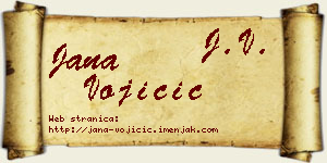 Jana Vojičić vizit kartica